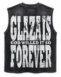 GLAZA GOD Growth – Heavyweight Acid Wash Sleeveless Tee -Green
